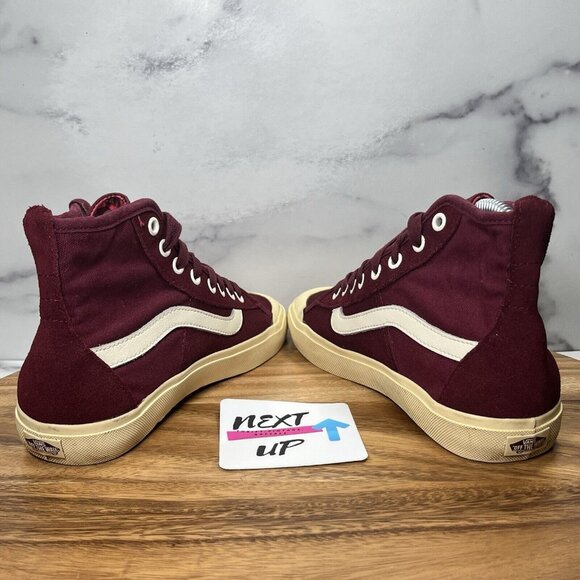Vans Burgundy High-Top Athletic Shoes - Picture 5 of 10